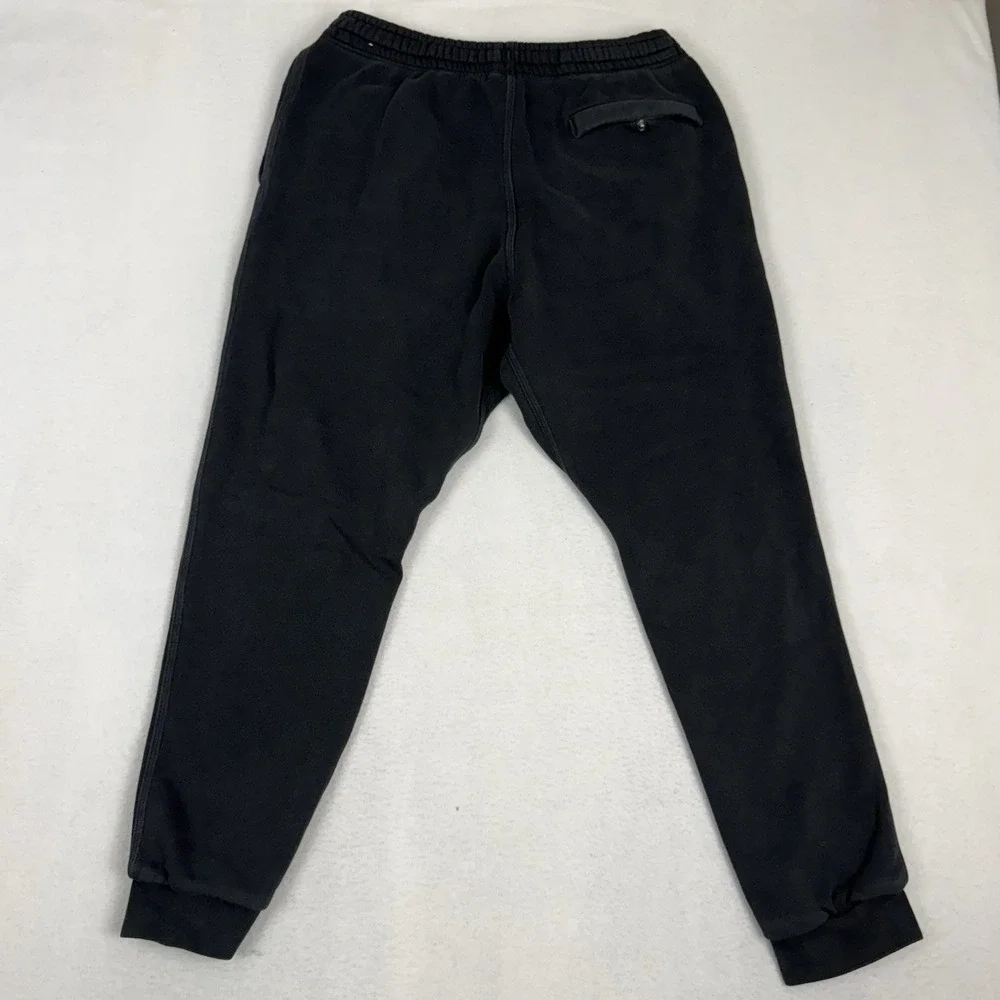 Nike Men's Club Fleece Joggers Sweatpants Black‎ Snap Back Pocket Size Large - Picture 7 of 8